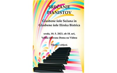 Srečanje pianistov Glasbene šole Sežana in Ilirska Bistrica