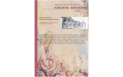 Koncert trobilcev Umetniške Gimnazije Koper – Koncertni napovednik dogodek št. 4
