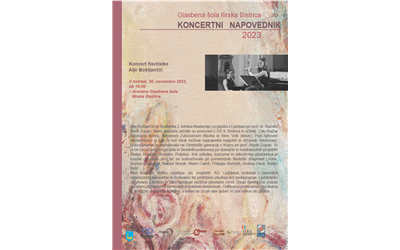 Koncert flavtistke Alje Boštjančič – Koncertni napovednik, št. 9