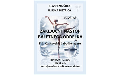 Zaključni nastop baletnega oddelka