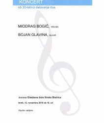 Koncert Miodrag Bogić in Bojan Glavina
