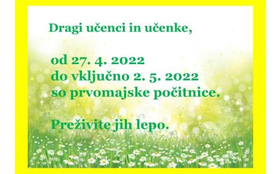 Prvomajske počitnice