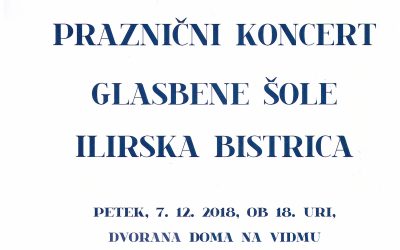 Praznični koncert Glasbene šole Ilirska Bistrica